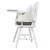 Scaun de masa 3 in 1 Little Mom Luxury Grey reglabil pe inaltime, cadru metalic, design ergonomic, tavita dubla reglabila, centura siguranta, suport picioare