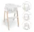 Scaun de masa 3 in 1 transformabil Levels alb BabyGo