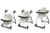 Scaun de masa AppeKids Vogue Beige