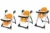 Scaun de masa AppeKids Vogue Orange