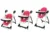 Scaun de masa AppeKids Vogue Velvet Rose