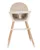 Scaun de masa KikkaBoo 2in1 Nutri Wood Beige