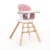 Scaun de masa Lorelli, 3 in 1, cu sezut rotativ, Napoli, Pink Bears