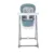 Scaun de masa Party reglabil cadru din aluminiu Arctic Blue Leather