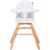 Scaun de masa cu sezut rotativ Chipolino Rotto 3 in 1 ivory