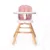 Scaun de masa cu sezut rotativ Napoli 3 in 1 Pink Bears