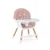 Scaun de masa multifunctional 3in1 pentru copii cu masuta reglabila si detasabila,husa din PU usor de curatat,suport picioare,transformabil in scaunel clasic Nukido Lilo Pink