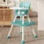 Scaun de masa pentru copii, Little Mom, multifunctional 4 in 1, cu centura de siguranta, tavita reglabila, suport pentru picioare, dimensiune 79 x 60 x 62 x 92 cm, Green