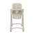 Scaun de masa pentru copii Lorelli Tummy Time Beige reglabil in multiple pozitii, roti din silicon, 2 tavite detasabile, centuri de siguranta, suport pentru picioare