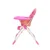 Scaun de masa pentru copii si bebe Baby Care CH ,Pliabil, Centura de siguranta, Sezut confortabil, Masuta detasabila, Model Floricele Roz