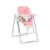 Scaun de masa reglabil, Lorelli, cu leagan electric, Camminando Pink