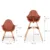 Scaun de masa reglabil in inaltime Childhome Evolu 2 NaturalRuginiu