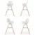 Scaun de masa reglabil in inaltime Childhome Evolu One.80 naturalalb