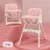 Scaun de masa transformabil 2 in 1 Little Mom Modern Pink