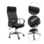 Scaun ergonomic de birou, directorial, spatar inalt, inaltime reglabila, sezut inclinabil, negru
