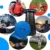 Scaun rotund pliabil, telescopic, maner pentru transport, pescuit si camping