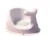 Scaunel de baie pentru bebelusi Little Mom Pink Whale, forma ergonomica, cu maner de sustinere si ventuze de fixare, dimensiune 32.6 x 25 x 18.3 cm