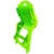 Scaunel din plastic cu spatar pliabil pentru copii Green