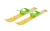 Schiuri din plastic pentru copii Marmat 70 cm galben