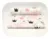 Scutec din muselina tetra 70×80 cm model Crown Black  Pink