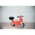 Scuter pentru copii fara pedale Smoby Scooter Ride-On Food Express rosu, dotat cu cheie ce imita pornirea reala a scuterului, recomandat copiilor incepand de la 1,5 ani, spatiu de depozitare sub sezut
