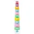 Set 10 cupe jucarie pentru baie Ricokids Bath Toys Pastel multicolor, multifunctionale in forma de turn cu cifre de stivuit, Inspiratie Montessori