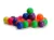 Set 100 bile Pilsan mici de 6 cm Multicolor