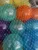 Set 100 bile Pilsan mici de 7 cm Pastel Multicolor Glitter