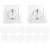 Set 12 capace de protectie pentru prize cu impamantare cu doua cheite Sipo