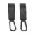 Set 2 carlige din piele de atasat la carucior Cangaroo Hold It Negru