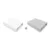Set 2 cearceafuri cu elastic pentru patut 90×50 cm din bumbac Qmini white and grey