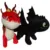Set 2 jucarii de plus, Whitehouse Leisure, Toothless 25 cm si Monstrous Nightmare 20 cm