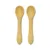 Set 2 linguri de silicon Lorelli Natural Galben