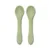 Set 2 linguri de silicon Lorelli Natural Verde
