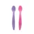 Set 2 lingurite Lorelli Roz Mov flexibile cu maner lung si margine rotunjita