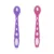 Set 2 lingurite din silicon BabyJem Soft Spoon PinkPurple