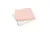 Set 2 museline bumbac organic alb si roz cu bulinute 80×80 cm