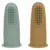 Set 2 periute de dinti pentru deget FreeON cu peri moi Silicon 0 luni+ greenochre