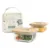 Set 2 recipiente sticla cu capac bambus si gentuta izoterma 2×210 ml Frog