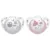 Set 2 suzete Nuk Genius Color silicon M1 rose 0-6 luni