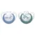 Set 2 suzete Nuk Genius Color silicon M2 blue 6-18 luni