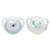 Set 2 suzete Nuk Star Day  Night silicon 0-6 luni M1 bleu