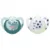 Set 2 suzete Nuk Star Day  Night silicon 6-18 luni M2 vernil