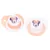 Set 2 suzete ortodontice Disney Minnie din silicon cu capac de protectie 6 luni +