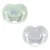 Set 2 suzete ortodontice silicon Tommee Tippee Anytime 0-6 luni Blue Green Bird