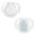 Set 2 suzete ortodontice silicon Tommee Tippee Night 0-6 luni White Blue