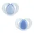 Set 2 suzete ortodontice silicon Tommee Tippee Night 18-36 luni Blue