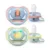Set 2 suzete silicon Avent Ultra Air 0-6 luni Papagal si Ananas