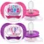 Set 2 suzete silicon Avent Ultra Air Happy Girl 6-18 luni