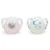 Set 2 suzete silicon glow in the dark Nuk Star Night 0-6 luni Girl